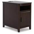 ASHLEY T310-217-CHAIRSIDE-TABLE-DRKBR