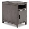 ASHLEY T310-417-CHAIRSIDE-TABLE-GRAY
