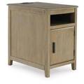 ASHLEY T310-317-CHAIRSIDE-TABLE-LTBRW