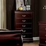 GLOBAL MARLEY-MERLOT-5-DRAWER-CHEST