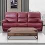 MAN WAH U70306-L3-2ZGE-LTHR-SOFA-CHRED