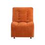 GLOBAL U6066-RUST-ARMLESS-GLIDR-CHAIR