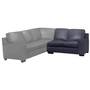 LEATHER LIVING 1003-14-G-1ARM-LOVESEAT-NAVY