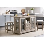 KLAUSSNER NASHVILLE-3PC-ISLAND-PKG-GREY