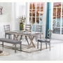 LIFESTYLE ENTERPRISE GRAND-TOUR-TABLE-BENCH-4CHAIRS