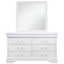 GLOBAL CHARLIE-WHITE-BEDROOM-MIRROR