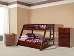 WOODCREST MANUFACTURING WOODCREST-TWIN/FULL-BUNKBED