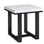 STEVE SILVER COMPANY LC200E-MARBLE-END-TABLE-LUCCA